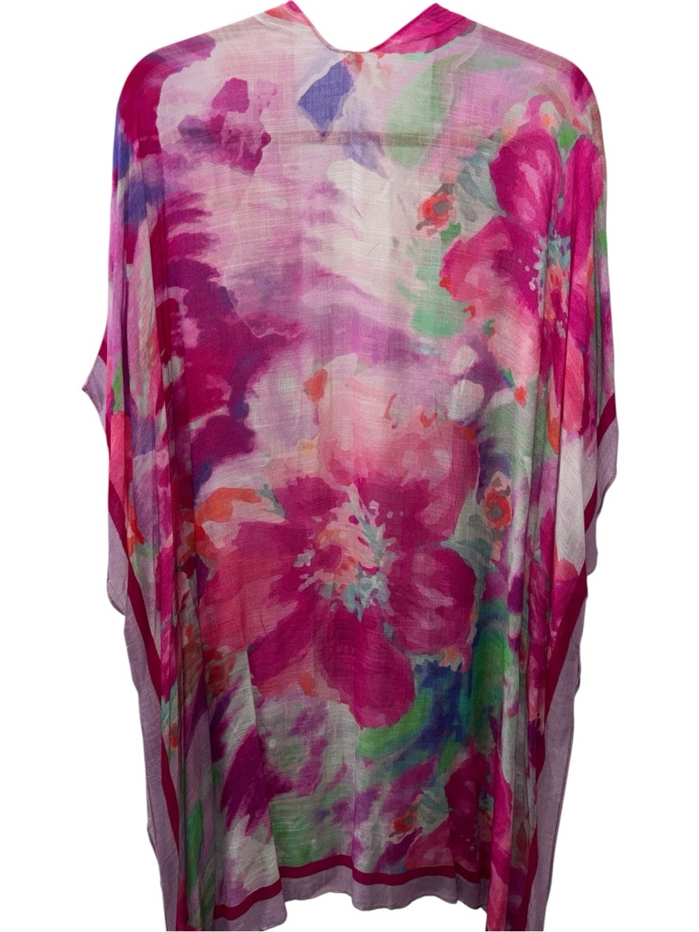 Sheer Floral Kimono CoverUp in Pink, NWT